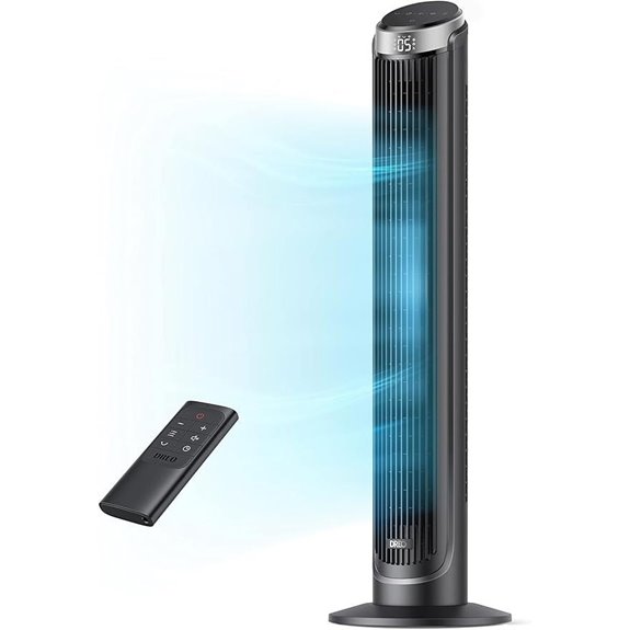 Dreo Tower Fan with Remote 5 Speeds Quiet Timer