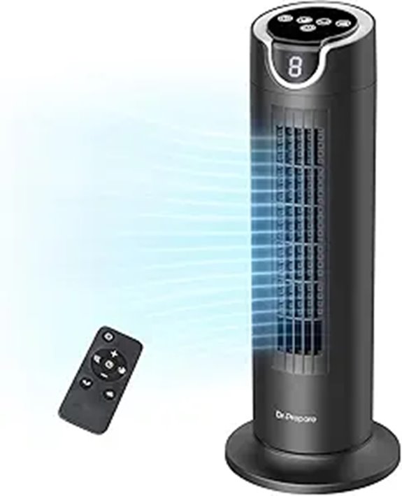 DR.PREPARE 16 Quiet Oscillating Tower Fan with Remote