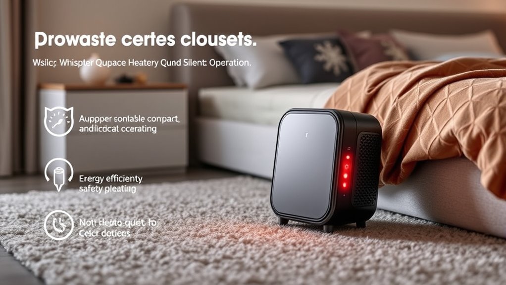 quiet safe adjustable heater