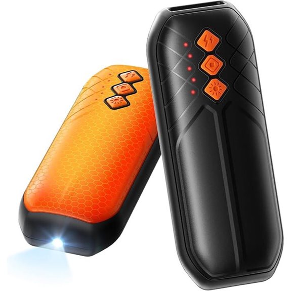 Rechargeable AI Hand Warmers 2 Pack with LED Lights