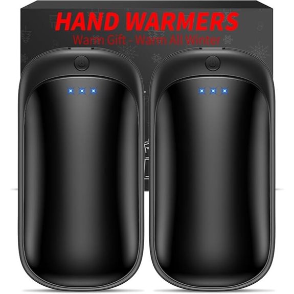 Rechargeable 2-Pack Hand Warmers for Men Women Kids