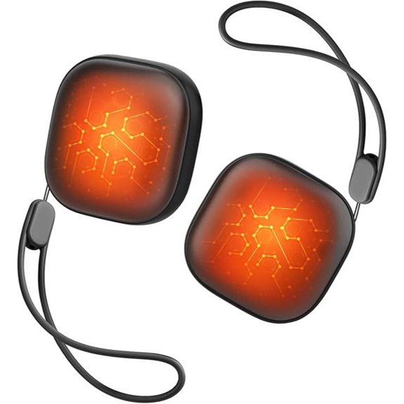 Rechargeable Magnetic Hand Warmers 2-Pack Portable UL Certified