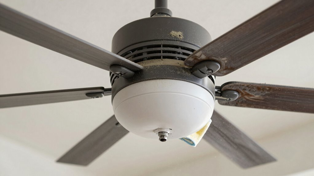 regular fan cleaning routine