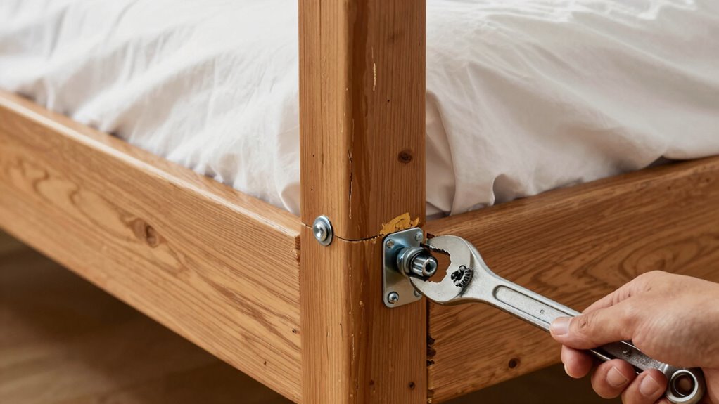 reinforce joints with hardware