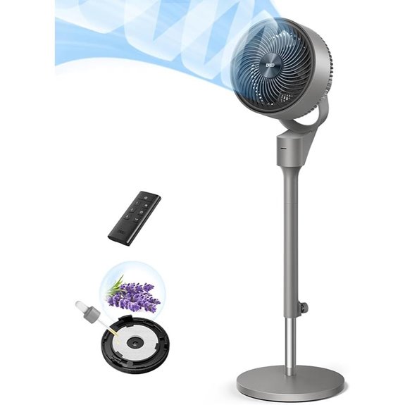 Dreo Oscillating Pedestal Fan with Remote and Height Adjustment