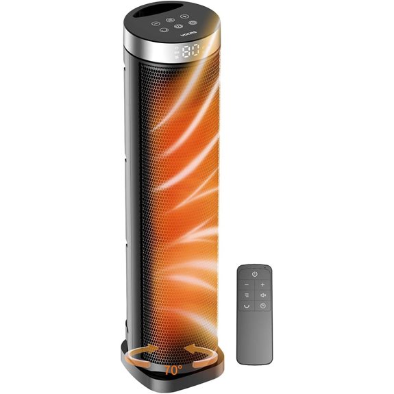 Indoor Space Heater with Remote and Oscillating Function
