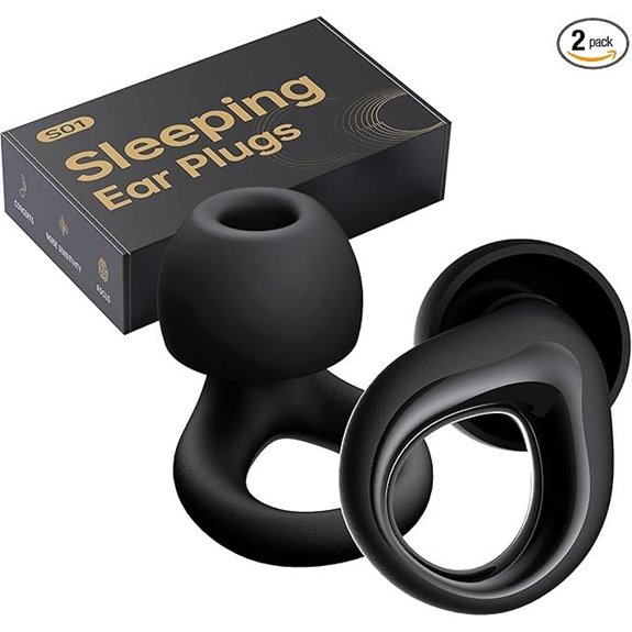 QWH Reusable Noise Cancelling Sleep Ear Plugs