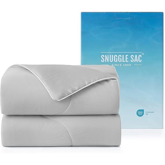 Snuggle Sac Queen Comforter Reversible All-Season Bedding