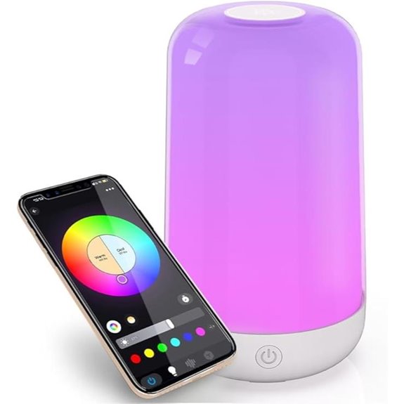 Smart Touch RGB Bedside Lamp with App Control