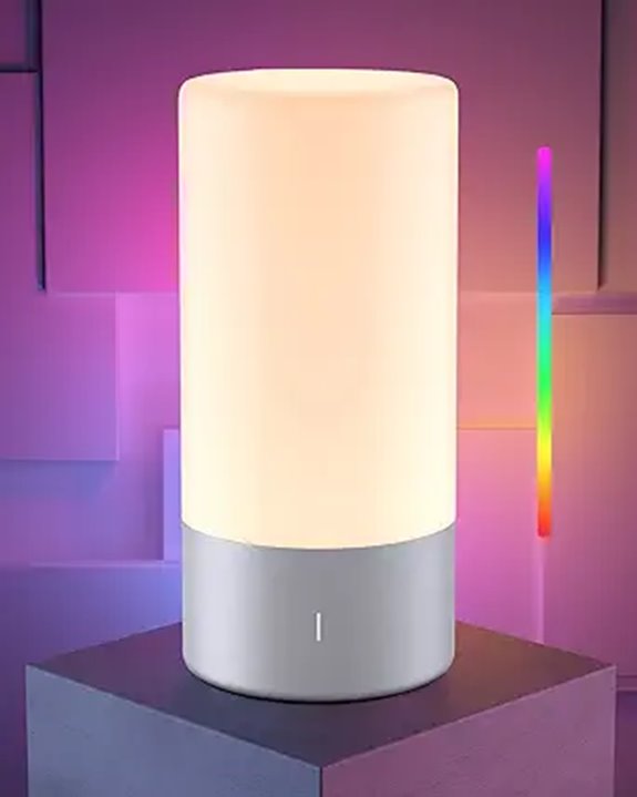 Smart RGB Bedside Touch Lamp with Dimmable White