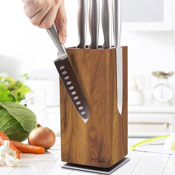 Dmore Magnetic Knife Block with Rotatable Magnet