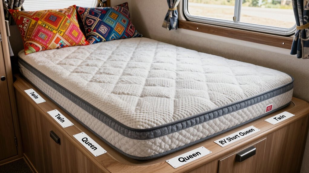 rv interior determines mattress size