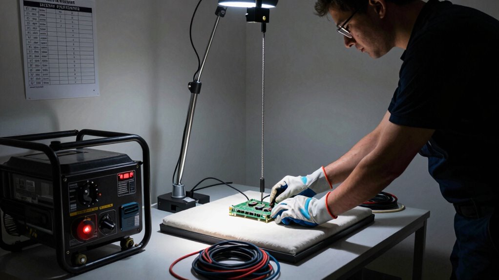 safely lower sensitive devices