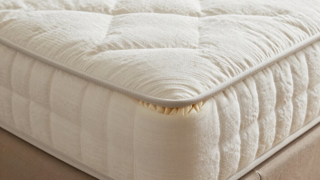 sagging edges indicate support failing