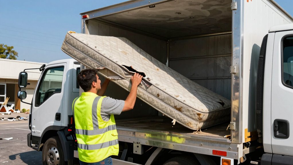 scheduled eco friendly mattress removal