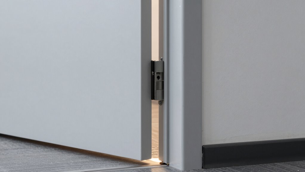 seal gaps around door