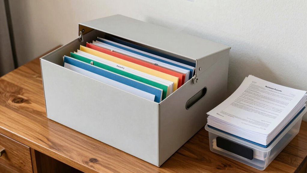 secure mattress paperwork storage