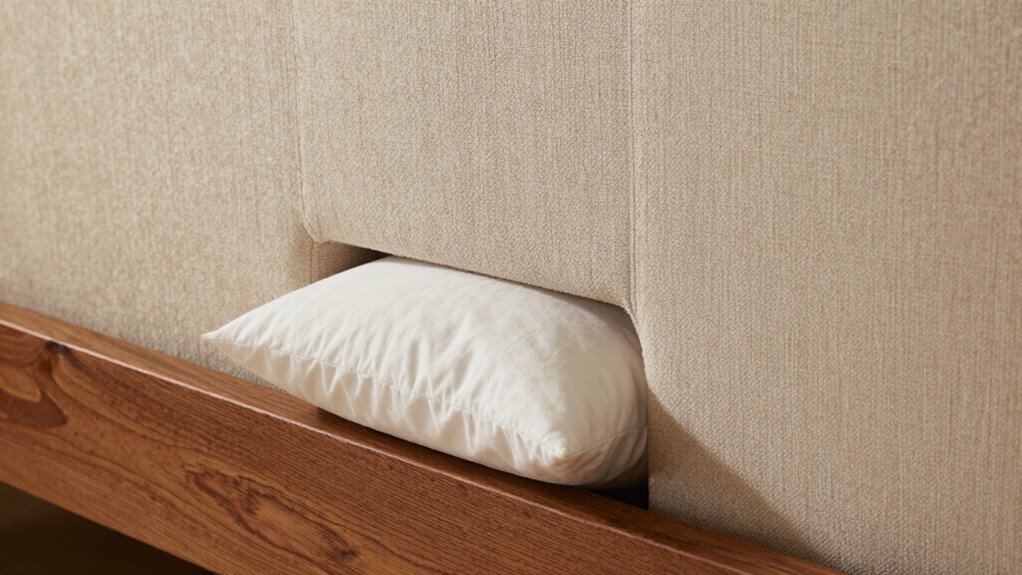 secure pillows with gap fillers
