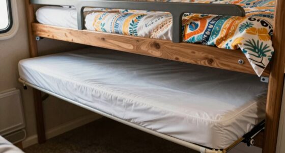 secure rv bunk bedding