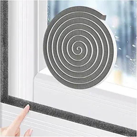 Weather Stripping Door Seal 16.5FT Self-Adhesive Insulation