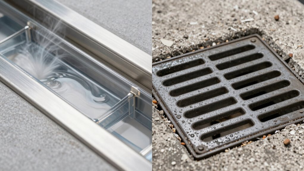 self evaporating vs manual drains