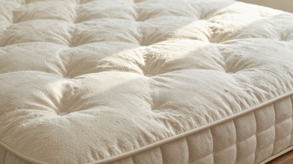 signs of mattress break in