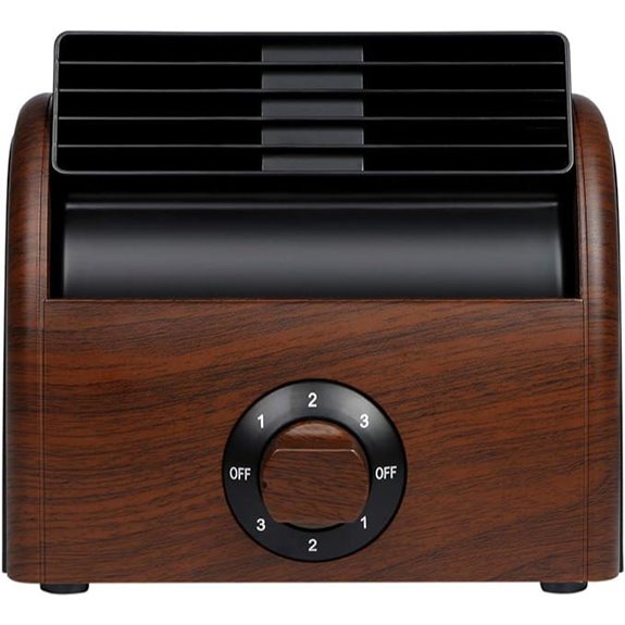 Quiet Personal Desk Fan with 3 Speeds