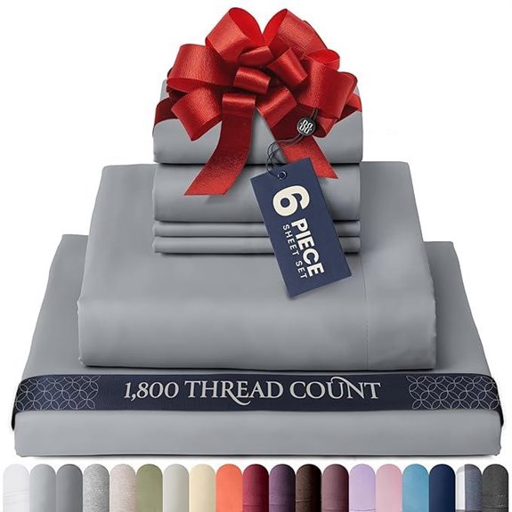 BELADOR Silky Soft 6-Piece Queen Bed Sheet Set