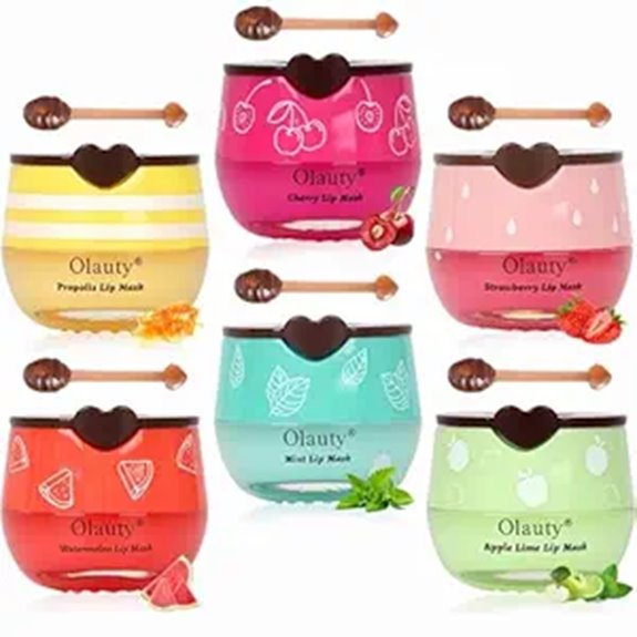 6 Pack Honey Lip Balm & Mask for Hydration