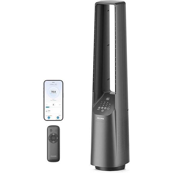 Pelonis 40 Smart Bladeless Tower Fan with WiFi