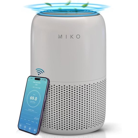 MIKO Air Purifier with HEPA Filter & Wi-Fi Control