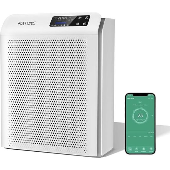 Smart HEPA Air Purifier for Large Rooms with App