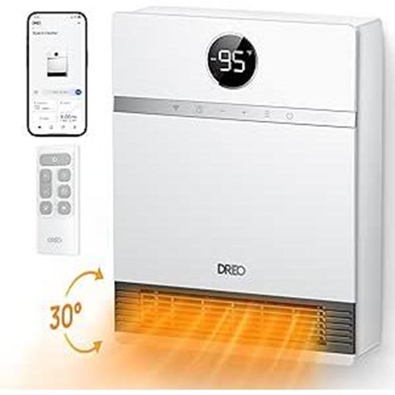 Dreo Smart Wall Heater with Remote and Alexa