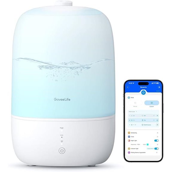 GoveeLife Smart WiFi Humidifier with Essential Oil Diffuser