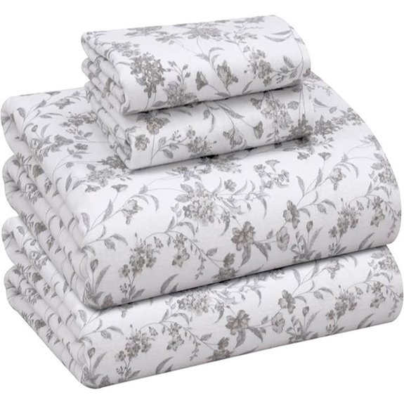 RUVANTI Queen Flannel Sheets - 100% Cotton Soft Cozy