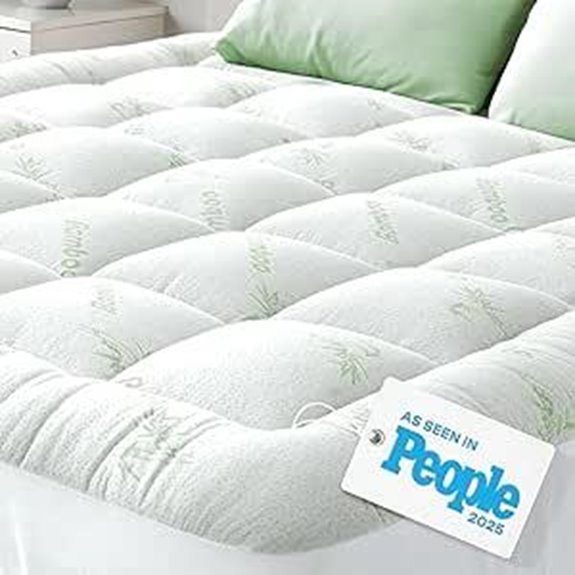 Ultra Soft Bamboo Twin Mattress Topper