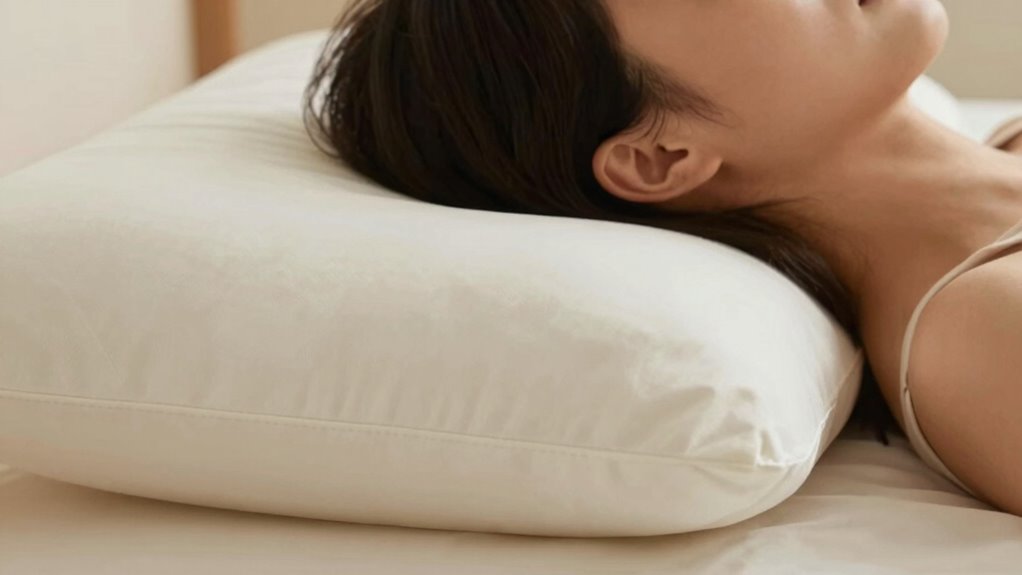 soft supportive thin pillow