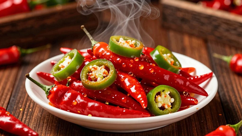 spicy food raises core temperature