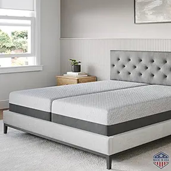 Celestial Sleep Gel Memory Foam Mattress Split King