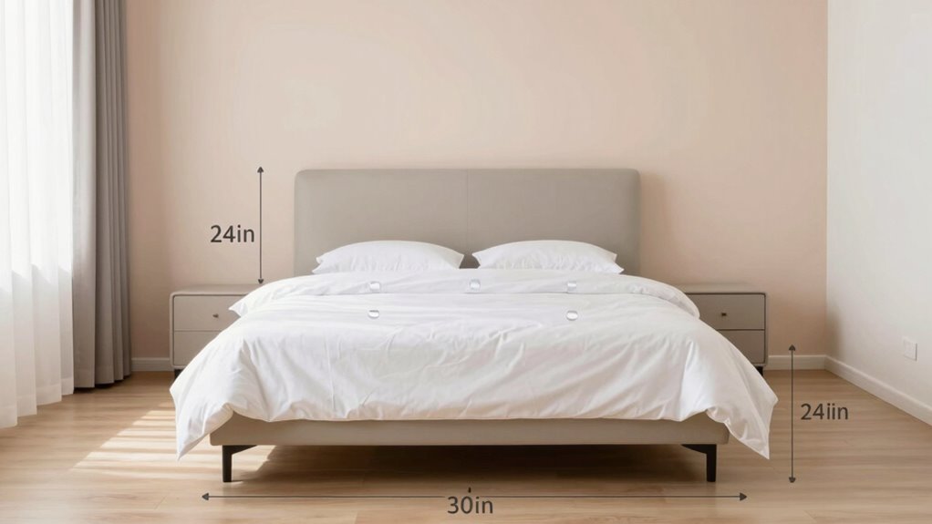 standard bed size measurements