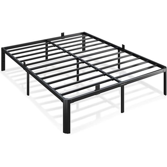 Heavy Duty Queen Metal Bed Frame with Storage