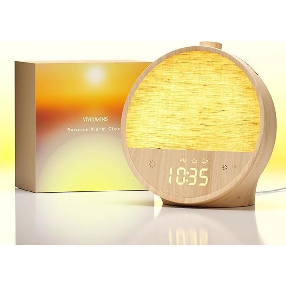 Vivilumens Sunrise Alarm Clock with Gentle Wake Sound