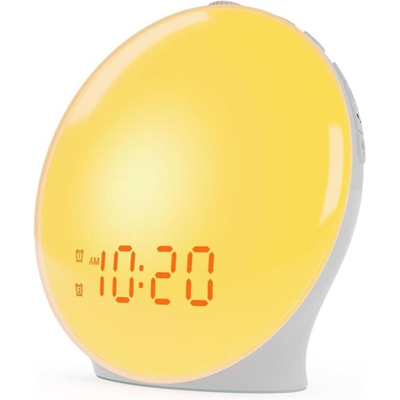 Wake Up Light Sunrise Alarm Clock with Sleep Sounds