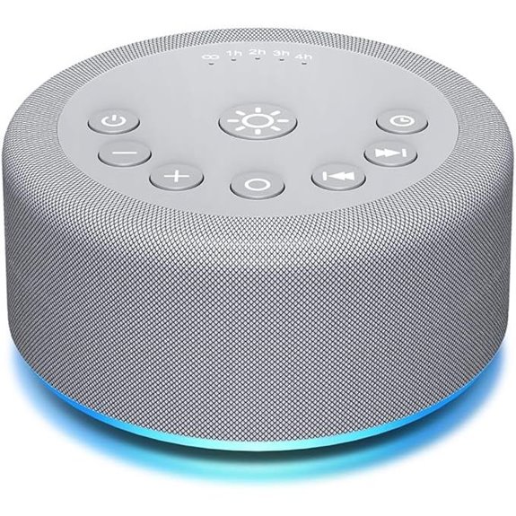 Sound Machine Night Light with 30 Sounds and 12 Lights