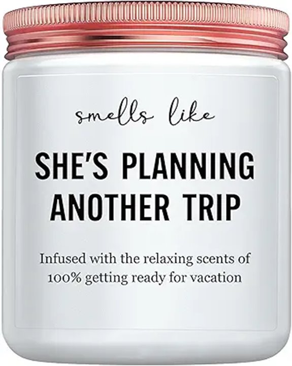 Travel Gifts for Women Planner & Vacation Candle