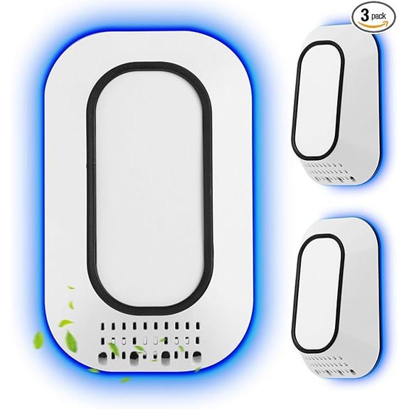 3-Pack Negative Ion Air Purifier with Hover Light