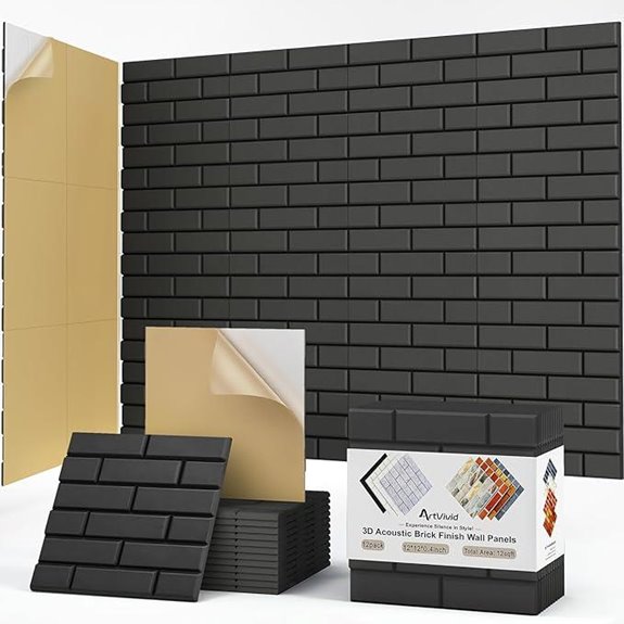 12 Pack Acoustic Soundproof Wall Panels