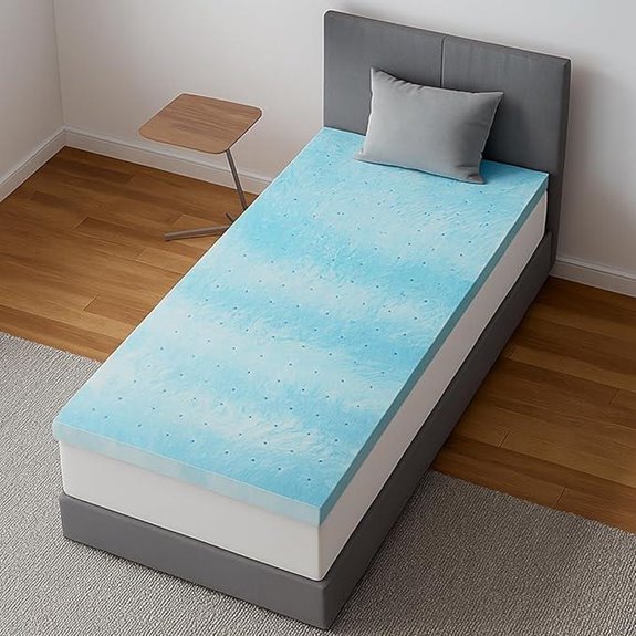 Novilla Twin Gel Memory Foam Mattress Topper