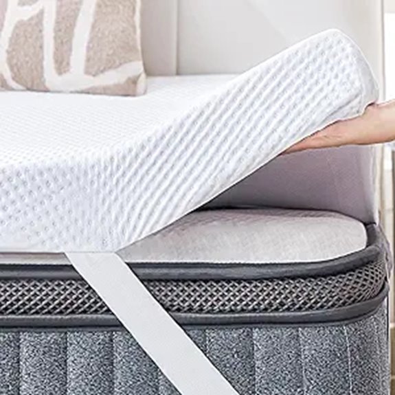 SINWEEK Twin Memory Foam Mattress Topper with Cover