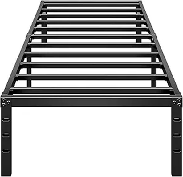 Metal Platform Bed Frame Twin 18 Inch Easy Assembly